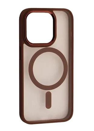 Чохол cristal guard magsafe for iphone 11 brown
