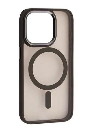 Чохол cristal guard magsafe for iphone 14 pro max grey