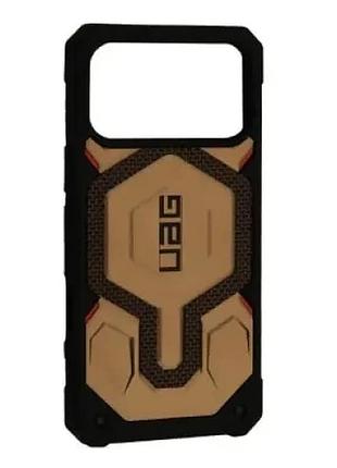 Чохол ударостійкий uag monarch pro magsafe for iphone 17 pro (kevlar) element green дефект пакування