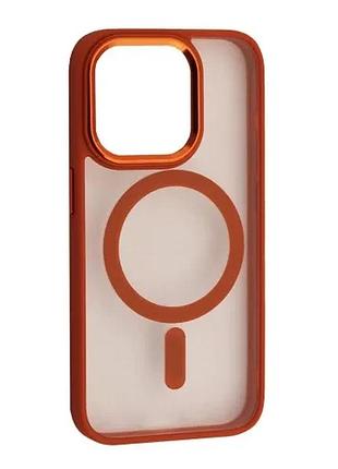 Чохол cristal guard magsafe for iphone 11 orange