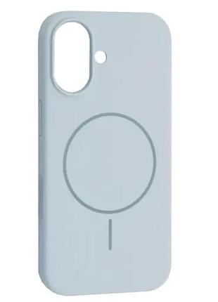 Чохол silicone case with magsafe for iphone 16 new sky blue