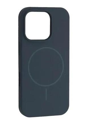 Чохол silicone case with magsafe for iphone 16 pro max sapphire blue