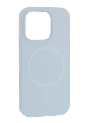 Чохол silicone case with magsafe for iphone 16 pro max new sky blue