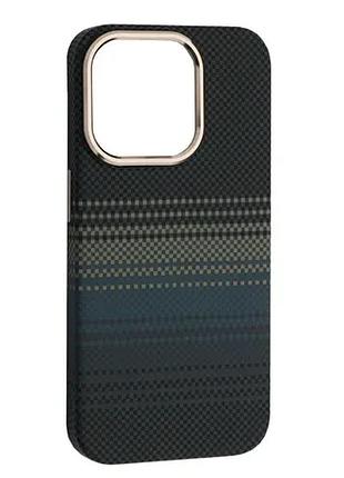 Чохол pc carbon style magsafe for iphone 14 pro moonrise