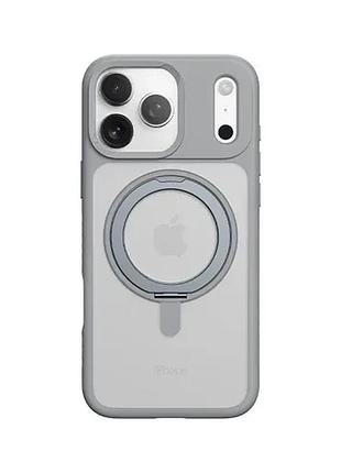 Чехол rock rotating series guard touch magnetic with stand for iphone 17 pro max grey