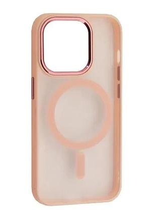 Чохол cristal guard magsafe for iphone 13 pro max pink