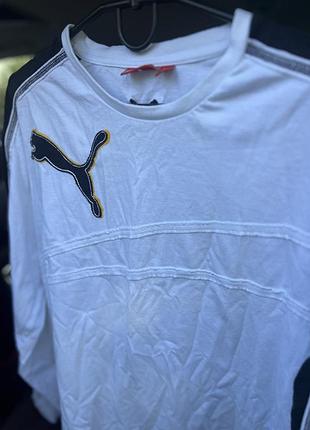 Puma лонгслив унісекс білий 2