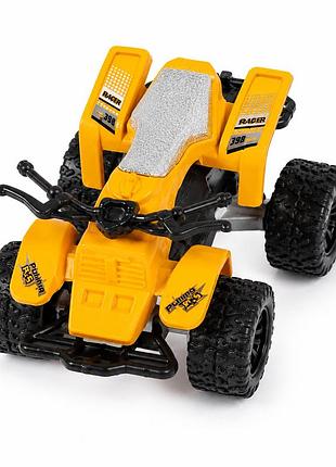 Дитячий інерційний квадроцикл atv pulling 4x4 — іграшковий позашляховик для хлопчиків, жовтий