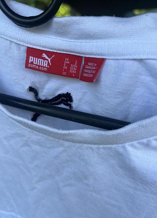 Puma лонгслив унісекс білий 3