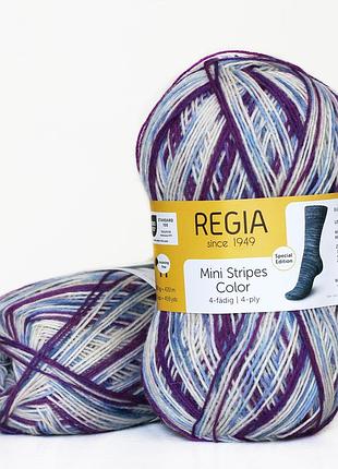 Шкарпеткова пряжа regia color 100 г, 00523