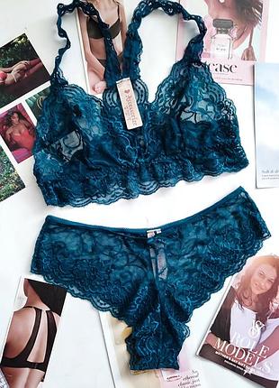Ажурний набір комплект бралет accessorize m 38 10 75b 75a 70a 70b s 36