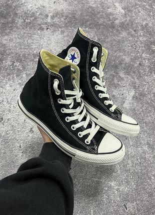 Кеди конверс високі чорні чак тейлор 70х converse chuck taylor hi top black size 40.5