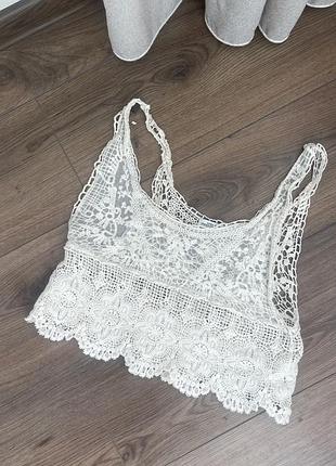 Zara ажурний топ
