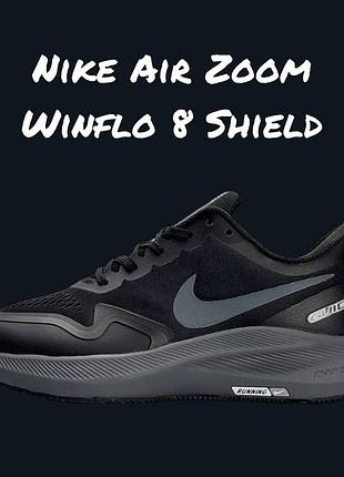 Мужские кроссовки nike air zoom winflo 8 shield black grey
