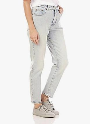 Джинсы зауженные cheap monday eur 34 - 36 р. u9 6 - 8 р. скинни/высокая посадка/skiny/светло-голубые