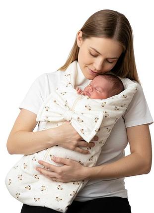 Спальный мешок/детское одеяло с бантом