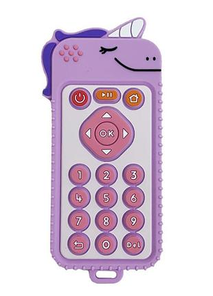 Силиконовый прорезыватель пульт "единорог" mgz-0425(pink)