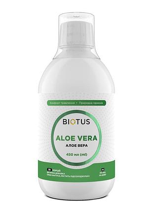 Алое вера, aloe vera, biotus, підтримка корисної мікрофлори, травної системи та шкіри, 450 мл