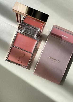 Patrick ta major headlines double-take crème & powder blush duo румʼяна