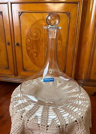 Стильний декантер для вина від villeroy & boch.