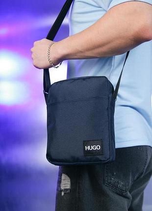Барсетка hugo boss 1000d синя