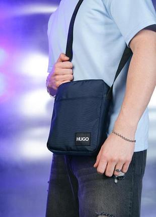 Барсетка hugo boss 1000d синя 2
