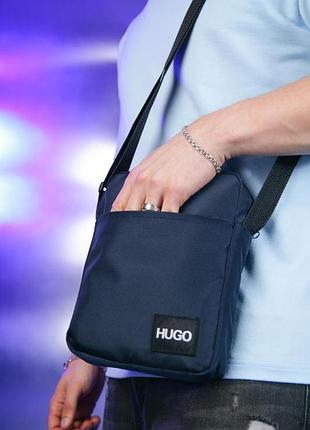 Барсетка hugo boss 1000d синя 4