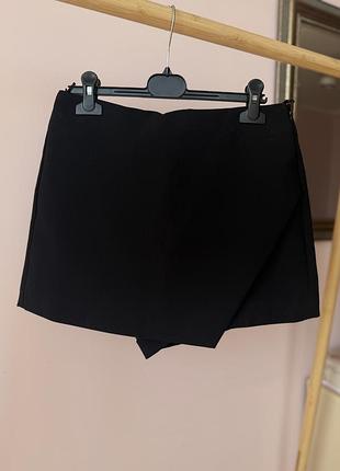 Чорні юбка шорти zara, m