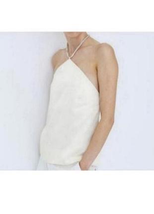 Оригинальный топ h&amp;m.с открытой спинкой.молочный цвет. р.s/m. есть в двух размеразх привезенно из австрии. нёрвий, бирки