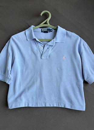 Жіноча сорочка-поло polo by ralph lauren з укороченим кроєм
