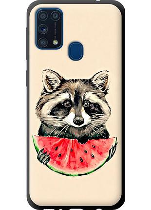 Чехол tpu на телефон samsung galaxy m31 m315f енотик с арбузом "4605b-1907-58250"