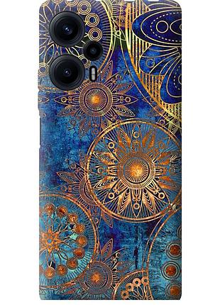 Чехол силиконовый на телефон xiaomi poco f5 золотой узор "678u-3170-58250"