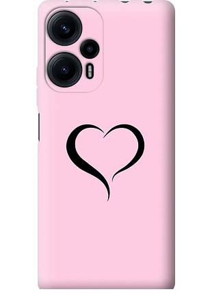 Чехол силиконовый на телефон xiaomi poco f5 сердце 1 "4730u-3170-58250"