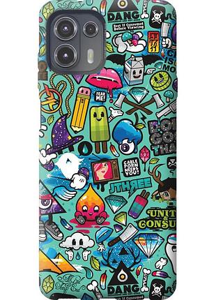Чехол силиконовый на телефон motorola edge 20 lite стикер бомбинг 1 "693u-2496-58250"