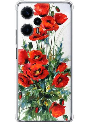 Чехол силикон с усиленными углами на телефон xiaomi redmi note 12 turbo маки "523sp-3025-58250"
