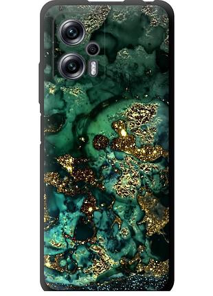 Чехол tpu на телефон xiaomi redmi note 11t pro+ мрамор золото богатство "5419b-3861-58250"