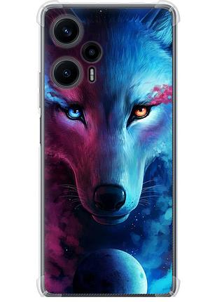 Чехол силикон с усиленными углами на телефон xiaomi redmi note 12 turbo арт-волк "3999sp-3025-58250"