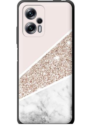 Чехол tpu на телефон xiaomi redmi note 11t pro пастельный мрамор "4342b-2644-58250"