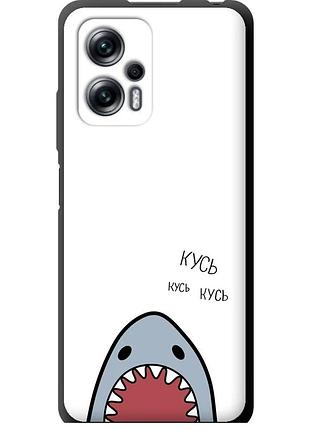 Чехол tpu на телефон xiaomi redmi note 11t pro+ акула "4870b-3861-58250"