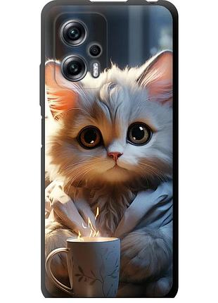 Чехол tpu на телефон xiaomi redmi k50i white cat "5646b-3863-58250"