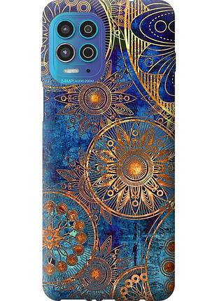 Чехол силиконовый на телефон motorola edge s золотой узор "678u-2860-58250"