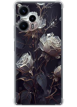 Чехол силикон с усиленными углами на телефон xiaomi redmi note 12 turbo розы 2 "5550sp-3025-58250"
