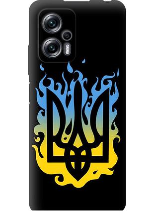 Чехол tpu патриотический на телефон xiaomi redmi note 11t pro герб v1 "5258b-2644-58250"