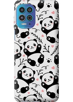 Чохол силіконовий на телефон motorola g100 панди "4318u-2359-58250"