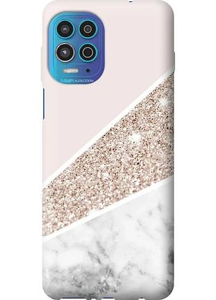 Чехол силиконовый на телефон motorola g100 пастельный мрамор "4342u-2359-58250"