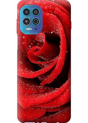 Чохол силіконовий на телефон motorola edge s червона троянда "529u-2860-58250"
