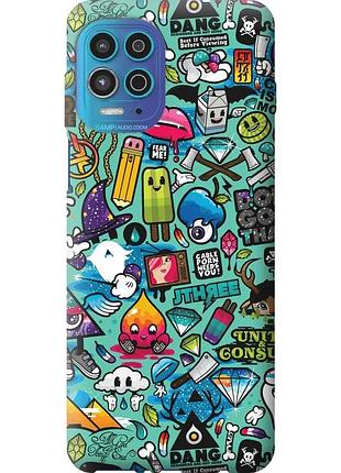 Чехол силиконовый на телефон motorola g100 стикер бомбинг 1 "693u-2359-58250"