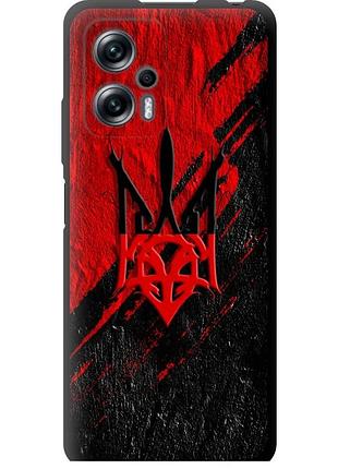 Чохол tpu патріотичний на телефон xiaomi redmi note 11t pro+ герб v4 "5293b-3861-58250"