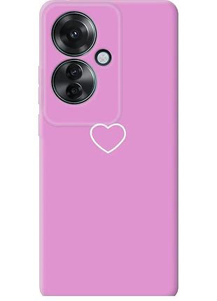 Чехол силиконовый на телефон oppo reno11 f сердце 2 "4863u-3671-58250"