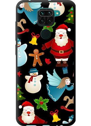 Чехол tpu на телефон xiaomi redmi note 9 новогодний 1 "4614b-2017-58250"